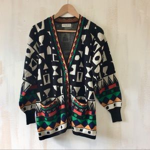 DongWon Tribal Print Cardigan